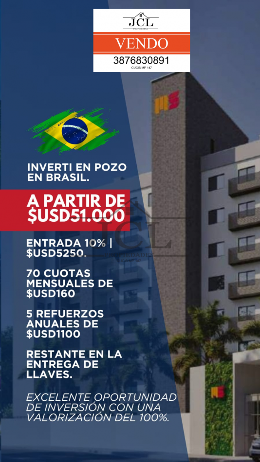 VENTA DEPARTAMENTO EN PORTO BELO